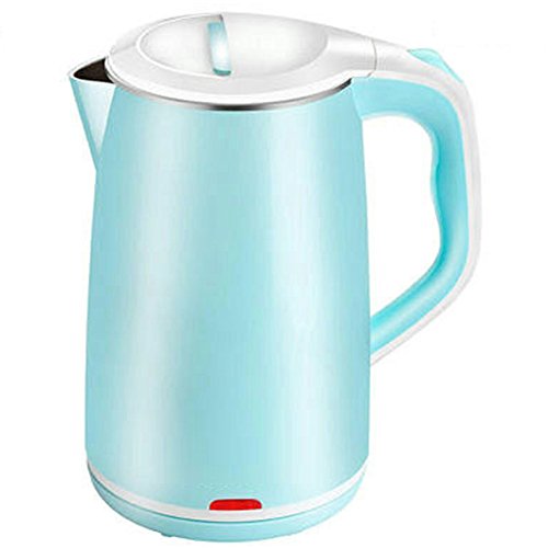 GZZ Bouilloire lectrique de Bureau  la Maison, Bouilloire lectrique de 1500 Watts, 1.8L, Protection Sche d'bullition et Arrt Automatique, Double Anti-Brlure,Bleu,1.8
