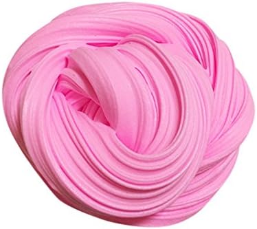 Fluffy Floam Slime Stress Relief Scented Sludge Toy Super Soft and Non-sticky for Kids & Adults(Pink)