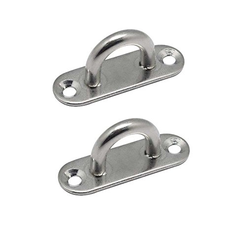 Preisvergleich Produktbild Ösenplatten, Edelstahl, 5 mm, 2 Stück