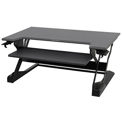 ERGOTRON WorkFit-TL Sitz-Steh-Schreibtisch-Arbeitsplatz schwarz max. Belastung 18kg.