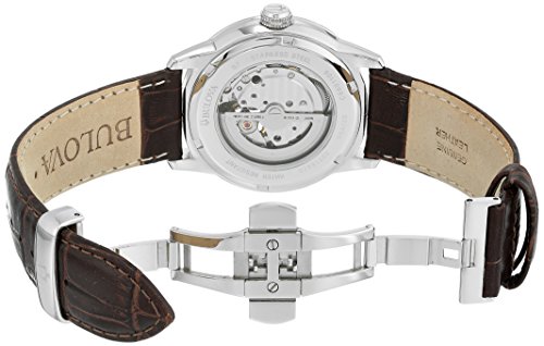 Bulova Men's Mechanical 96A120 Brown Leather Automatic Watch with Brown Dial