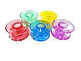 ZickZackNaehmaschine Lot de 5 bobines colorées en Plastique pour Elna Experience 520S, 540S, 550, 560, 570 Machine à Coudre