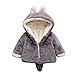 Produktbild Hleigen Baby Jungen Mädchen Lange Ärmel Behalten Warm Mit Kapuze Mantel Kleider Schneeanzug Säugling Winter Oberbekleidung Jacke Kleinkind Dick Für den Herbst Vlies Spielanzug