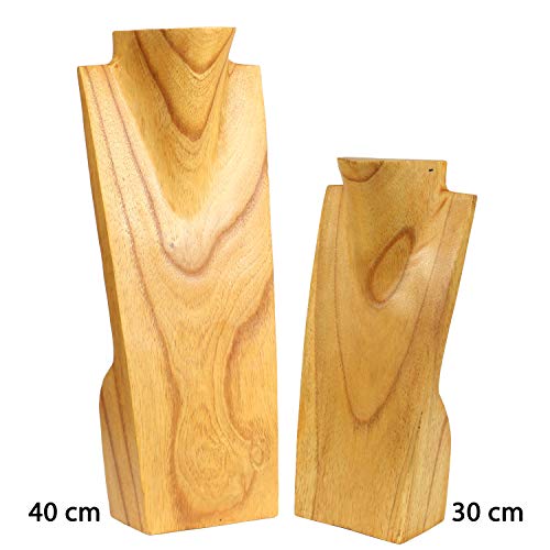 Preisvergleich Produktbild Oriental Galerie Schmuckhalter Schmuckständer Schmuck Ketten Halskette Büste Holz Kettenhalter Kettenständer, Größe:30 cm, Farbe:i3