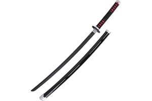 AMONT – Replik des Japanischen Katana aus Bambus – Kamado Tanjirou Modell aus Holz – Demon Slayer Serie – 105 cm