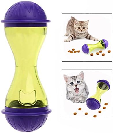 Cisixin Pet Cat Dog Feeder Toy Smarter Interactive Bone Shape Pet Dogs Toys Food Dispenser