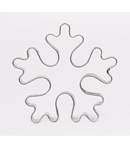 BekkiB 3-teiliges Ausstecher-Set Schneeflocken – Edelstahl, Spülmaschinengeeignet