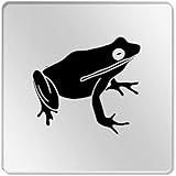 Azeeda 6 x 'Hermosa Rana' 95mm Cuadrado Acrílico Transparente Posavasos (CR00121104)