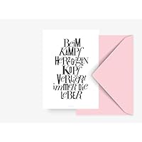 Postkarte / Herz Gegen Kopf