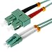 Produktbild Helos LWL Patchkabel 50/125 m OM3 LC/SC 10 m, SC und LC Duplex Stecker, aqua / türkis, 115746