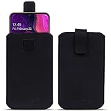 Highlight Pull- Up / Slide-In: Mit Hilfe der Lasche wird das Samsung Galaxy Smartphone schnell aus der Tasche herausgezogen, bei einstecken des Handys zieht sich die Lasche automatisch zurück