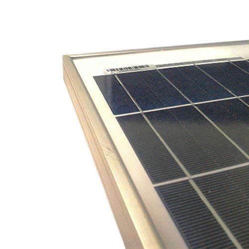 Placa Solar Fotovoltaico 50W 12V Policristalino Implant Camper Barco Baita