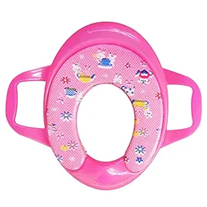 Sunbaby Blue Ocean Soft Cushion Baby Potty Seat with Handle (Pink)