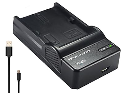 Lemix (BLE9) Chargeur USB Ultra Mince pour batteries Panasonic DMW-BLE9, DMW-BLG10 & DMW-BLH7E pour appareils (listés ci-dessous) PANASONIC LUMIX séries DMC