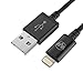 Produktbild Wanshine 1m iPhone Lightning Kabel Nylon USB Ladekabel, Lebenslange Garantieserie, [Apple MFi Zertifiziert] für iPhone 7, 7 Plus SE 5s 5c 5 6s 6 / 6 Plus, 6s Plus, iPad Pro, Air 2 und weitere (schwarz)