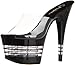 Produktbild Pleaser ADORE-701 Damen Sandalen, Transparent (Clr/Blk), 41