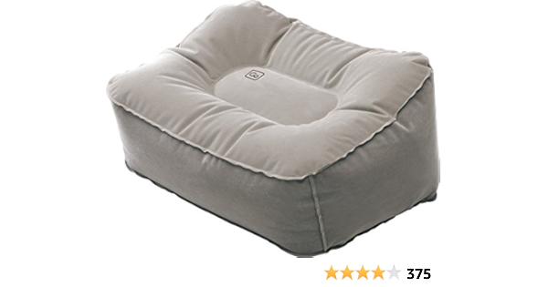 inflatable footstool for flying