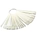 Mofun® Nail Art Tips Colour Pop Sticks Display Fan Practice starter ring White
