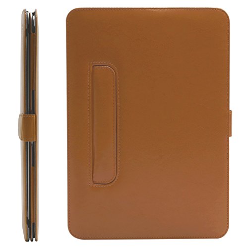 MOSISO MacBook Pro 13 PU Leder Hülle 2016, Buch Folio Stand ärmelabdeckung mit klaren Trägern an den oberen Ecken für NEUESTE MacBook Pro 13 Zoll (2016 Freisetzung) A1706 / A1708 mit/ohne Touch Bar and Touch ID, Hellbraun - 8