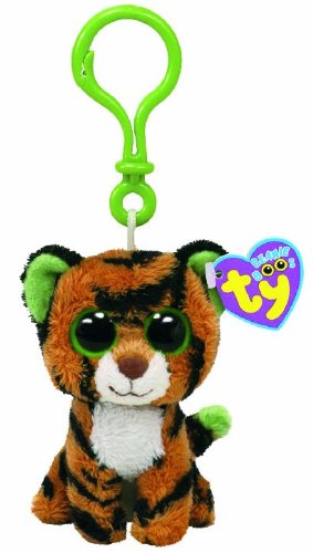 TY Beanie Boo Key Clip Tiger Stripes