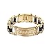 Produktbild GYJUN Neue 18K Dubai Gold vergoldet Charm Armband 316L Edelstahl Gliederkette & Leder Armband Mode-Accessoires , one size