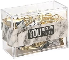 CLPBGS 19/25mm/25Pcs Marbled Rose Gold Printing Style Metal Binder Stationery Clips/Foldback Paper Clips/Clamps Office Organize,Securing Documents Gifts,19mm