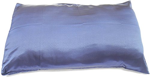 Satin silk pillowcases 100% Polyester for hair and facial care 1pc (Color 17) Navy Blue