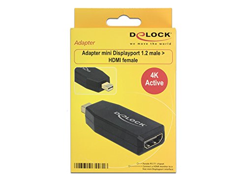 Delock 65581 Adapter mini Displayport 1.2 Stecker> HDMI Buchse 4K Aktiv, schwarz - 2