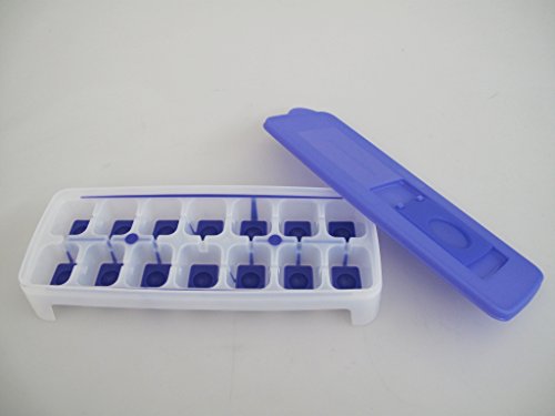 TUPPERWARE Gefrier-Behälter Eiswürfler lila-weiß G29 Eiswürfelwunder 8766 - 2