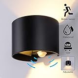 ▶ 【Einstellbare und wasserdichte IP65】 -Adjustable Der Lichtwinkel, Licht ist auf und ab an der Wand gerichtet.Wasserdicht und regenfest, Geeignet für Wet Location, kann auch Indoor verwendet werden.