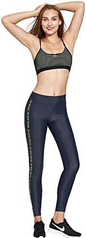 Yoga Pant Omysi Women’s Quick Dry Hip Enhancing Running Exercise Tight Pants (Grey Green, L)
