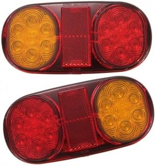 Bheema 2x LED Tail Light Trailer Light For Boat Submersible Indicator Lamp