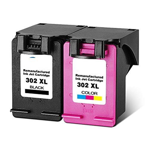 Preisvergleich Produktbild Wiederaufbereitete Tintenpatrone für HP 302XL (hohe Ergiebigkeit), geeignet für Tintenstrahldrucker 302 2131 2132 1111 Serie Prints Beautiful Large Black+Color