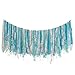 Produktbild F-blue Band-Tassel Garland Blau Handgemachte Gewebe-Fahne Fringe hängen Dekor Hochzeit Nursery Foto Props Brautpartei Dusche