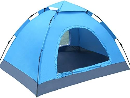 Automatic Tent, Wonbor Camping Beach Dome Waterproof Folding Tent Portable Outdoor Cabana Anti UV and Sun Shelter with Carrying Bag for 2 or 3 Person