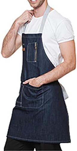 Fashion Soft Cowboy Aprons Barista Men And Women Painting Western Restaurant Baking Hats Cowboy Cloth, denim corset