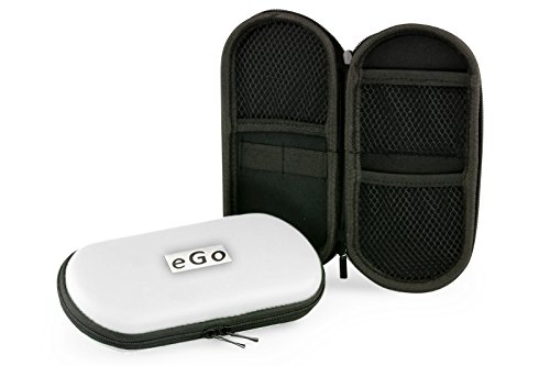 Aufbewahrungs-Etui Ego für E-Zigaretten und E-Shishas ideal als Tasche Hülle Bag Case zum Schutz oder für Liquids und Zubehör Weiss