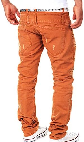 jeansian Men's Skinny Slim Fit Ripped Frayed Rip Jeans Casual Denim Pants Work Trouser Biker J322