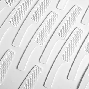 Sevenhills Toiletries 100 Pieces Hotel Accessories Guest House Kit White Handle Comb Size 19 x 3.5 cm - Pack of 100 PCS (White)