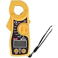 GILHOT® Professional Portable MT87 LCD Digital Clamp Meters Multimeter With Probes for measuring AC Voltage, AC, Resistance, and continuity test battery operated with Digital Display