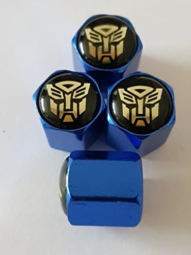 Speed Demons TRANSFORMERS AUTOBOT BLUE DELUXE ALLOY VALVE DUST CAPS all models