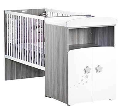 BABY PRICE New Nao Lit Bébé Combiné Évolutif 120 x 60 cm en 90 x 190 cm