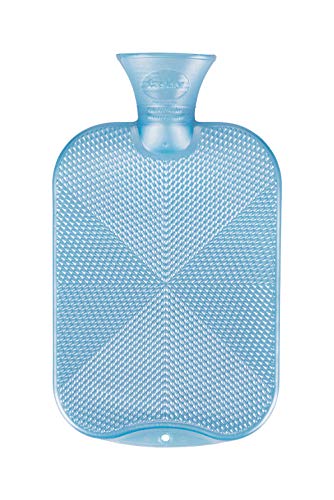 Fashy - Bolsa de agua caliente, color azul (2 litros)