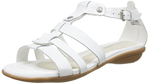 Hush Puppies Nina Nishi, Women's Wedge Heels Sandals, White (White Leather), 6 UK (39 EU)