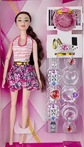 SillyMe Fashion Designer Doll Dress Up Kit - Doll Set for Girls (Pink)