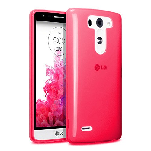 Donkeyphone S14XG471E00 - Carcasa de silicona para LG g3 mini y g3s gel tpu lisa frosted  color rosa