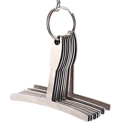 ammoon-9pcs-Bajo-Elctrico-Understring-Radio-Luthier-Gauge-Acero-Inoxidable-Conjunto-de-Herramientas-Ajuste-de-Asiento-del-Puente-con-Pasador-de-Traccin