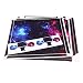 Produktbild fggfgjg Wasserdichter Körper Vinyl Skin Aufkleber Aufkleber Cover PS4 Pro Controller (bunt) - Galaxie
