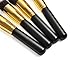 Fashion Base Professional 10PCS Black and Gold Makeup Brushes Set Eyeshadow Brush