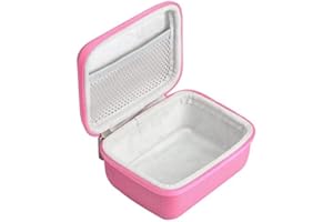 Khanka Dur Cas étui de Voyage Housse Porter pour Appareil Photo Enfant Numérique Caméra(Case Only) (Rose)